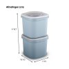 Sunware Sigma Home Food to go lunchbakje blauw (set van 2 stuks) 216799 - 2