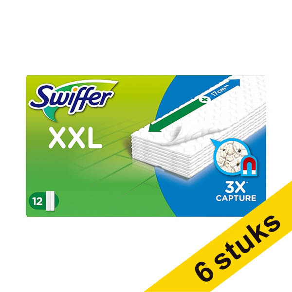 Aanbieding: 6x Swiffer Sweeper XXL vloerdoekjes navulling (12 stuks) SSW00606 - 1