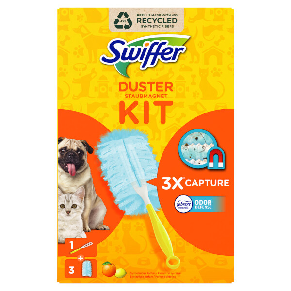 Swiffer Duster Huisdier Kit met Ambi Pur (1 handvat + 3 navullingen) SSW00571 - 1