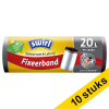 Aanbieding: 10x Swirl vuilniszakken met fixeerband voor pedaalemmers 20 liter (15 stuks) SSW00087 - 1