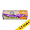 Aanbieding: 10x Swirl vuilniszakken met trekband geparfumeerd vanille & lavendel 20 liter (12 stuks) SSW00099 - 1