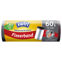 Swirl vuilniszakken met fixeerband 60 liter (10 stuks) SSW00092