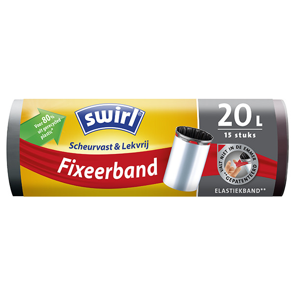 Swirl  vuilniszakken met fixeerband voor pedaalemmers 20 liter (15 stuks) 6772449 SSW00086 - 1