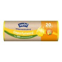 Swirl vuilniszakken met handvatten geparfumeerd lemon & melon 20 liter (25 stuks) SSW00519