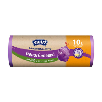 Swirl vuilniszakken met trekband geparfumeerd vanille & lavendel 10 liter (14 stuks) SSW00096
