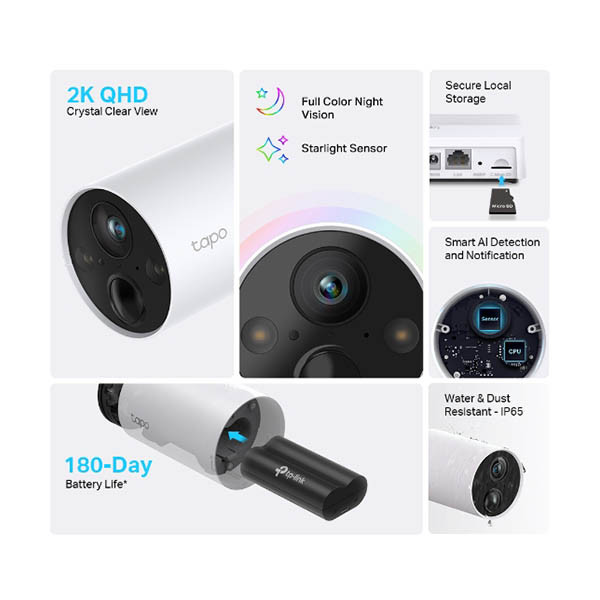 TP-Link Tapo C420 wifi-beveiligingscamera voor buiten 828665 - 2