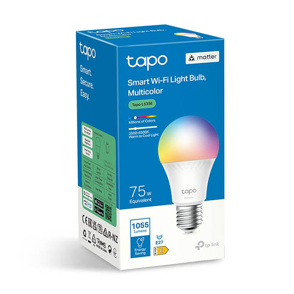 TP-Link Tapo L535E E27 smart lamp kogel wit en RGB instelbaar 1 stuk 828921 - 2