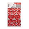Tanex Love Series stickers harten rood (2 x 16 stuks) TNX-342 404138