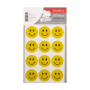 Tanex Smiling Face holografische stickers groot geel (2 x 12 stuks) TNX-314 404128