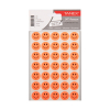 Tanex Smiling Face stickers klein neonrood (2 x 35 stuks) TNX-326 404132