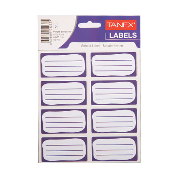 Tanex boeketiketten paars (40 stuks) BRD-7008 404151 - 1