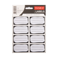 Tanex boeketiketten zwart (40 stuks) BRD-7006 404149