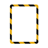 Tarifold Magneto Safety informatiekader A4 zelfklevend geel/zwart (2 stuks) T3L194974 405072