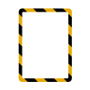 Tarifold Magneto Safety informatiekader A4 zelfklevend geel/zwart (2 stuks) T3L194974 405072