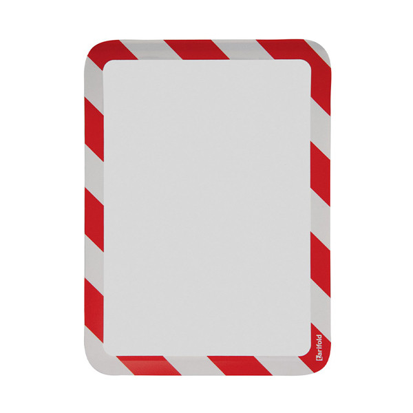 Tarifold Magneto Safety informatiekader A4 zelfklevend rood/wit (2 stuks) T3L194973 405071 - 1