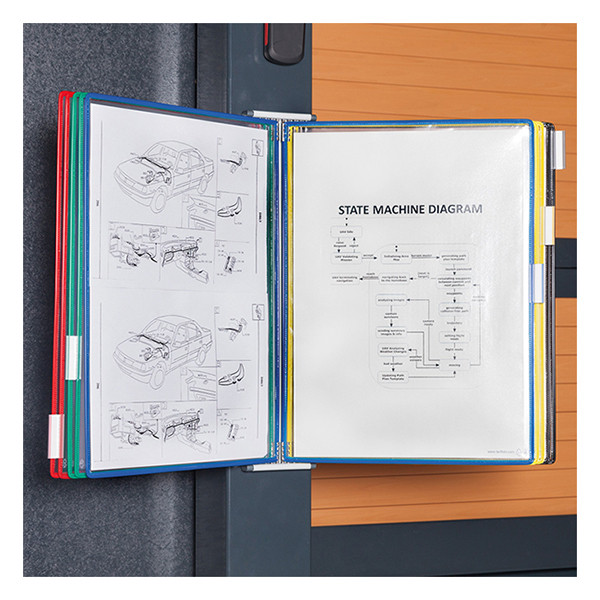 Tarifold magnetisch display wandmodule met 10 zichtmappen A4 414609 261033 - 2