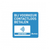 Tarifold zelfklevende waarschuwingssticker contactloos betalen (2 stuks) 400682 - 1
