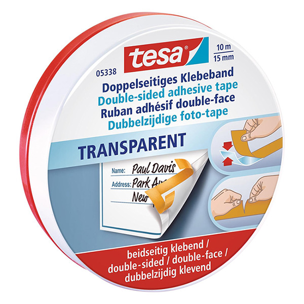 Reusachtig verliezen slecht Tesa 5338 dubbelzijdig tape met schutlaag 15 mm x 10 m Tesa 123inkt.nl