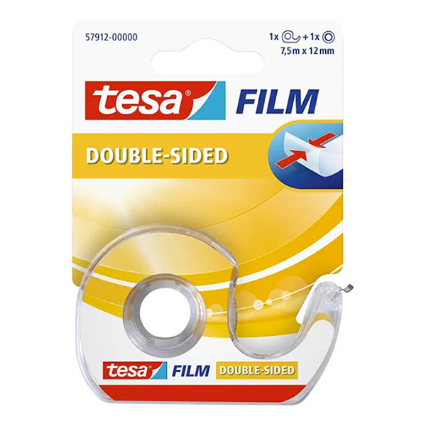 Tesa 57912 dubbelzijdig tape 12 mm x 7,5 m + dispenser 202344 - 1