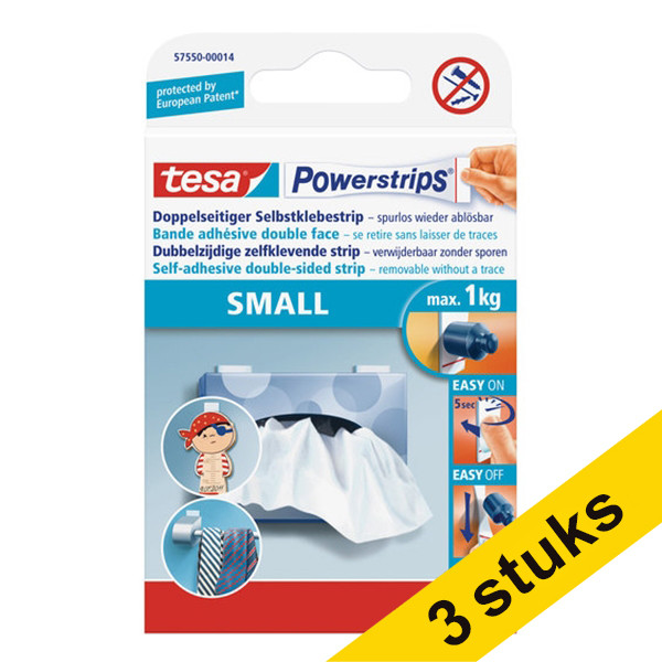 Aanbieding: 3x Tesa Powerstrips small (14 stuks) 203350 - 1