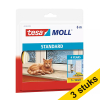 Aanbieding: 3x Tesa TesaMoll Standard I-profiel tochtstrip wit 6 m x 9 mm 203336 - 1