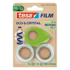 Tesa Eco & Crystal plakband 19 mm x 10 m (2 rollen) + dispenser 203386 - 1