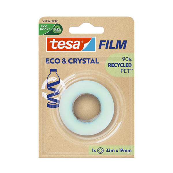 Tesa Eco & Crystal plakband 19 mm x 33 m 202427 - 1