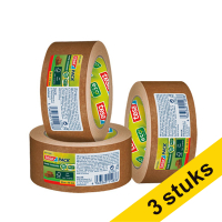 Tesa Eco Paper Standard verpakkingstape bruin papier 50 mm x 50 m (3 rollen)