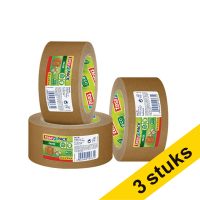 Tesa Eco Sterke Kleefkracht verpakkingstape bruin papier 50 mm x 50 m (3 rollen)