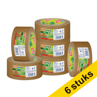 Tesa Eco Sterke Kleefkracht verpakkingstape bruin papier 50 mm x 50 m (6 rollen)