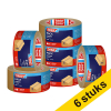 Tesa Eco Sterke Kleefkracht verpakkingstape bruin papier 50 mm x 50 m (6 rollen) 202409 - 1