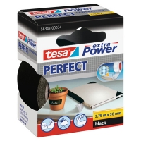 Tesa Extra Power Perfect textieltape zwart 38 mm x 2,75 m 202279