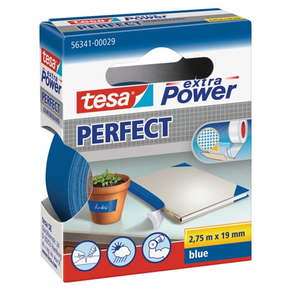 Tesa Extra Power Perfect textieltape blauw 19 mm x 2,75 m 56341-00029-03 202274 - 1