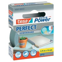 Tesa Extra Power Perfect textieltape grijs 19 mm x 2,75 m 202278