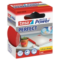 Tesa Extra Power Perfect textieltape rood 38 mm x 2,75 m 202283