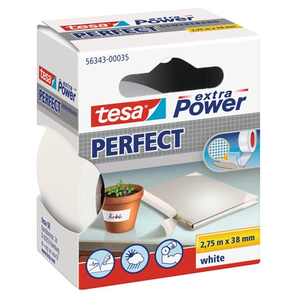 Tesa Extra Power Perfect textieltape wit 38 mm x 2,75 m 56343-00035-03 202280 - 1