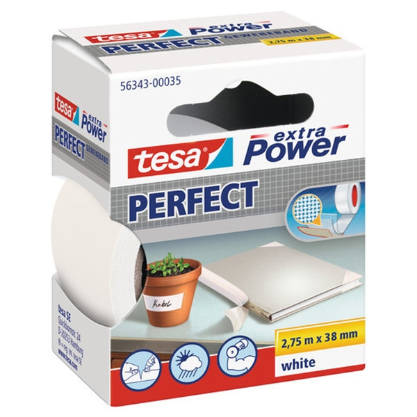 Tesa Extra Power Perfect textieltape wit 38 mm x 2,75 m 202280 - 1
