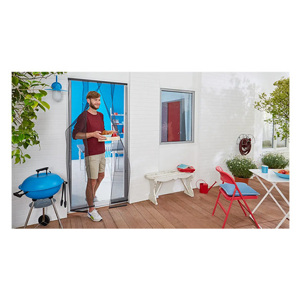 Tesa Insect Stop Deurhor standaard antraciet (120 x 250 cm) STE01016 - 2
