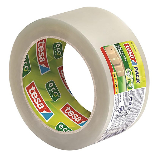 Tesa Pack Eco & Ultra Strong verpakkingstape transparant 50 mm x 66 m (1 rol) 203381 - 5