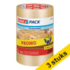 Tesa Pack standaard verpakkingstape transparant 50 mm x 66 m (3 rollen) 202332 - 1