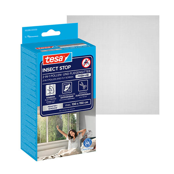 Tesa Pollen Screen | pollenhor | antraciet (130 x 150 cm) STE01011 - 1