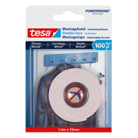 Tesa Powerbond montagetape voor tegels en metaal 19 mm x 1,5 m 77746-00000-00 202322
