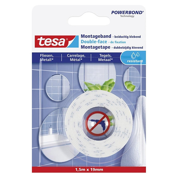 Tesa Powerbond waterproof montagetape 19 mm x 1,5 m 202320 - 1