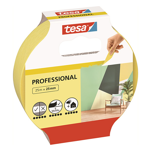 Tesa Professional afdekplakband 25 mm x 25 m 56270-00000-02 203356 - 1