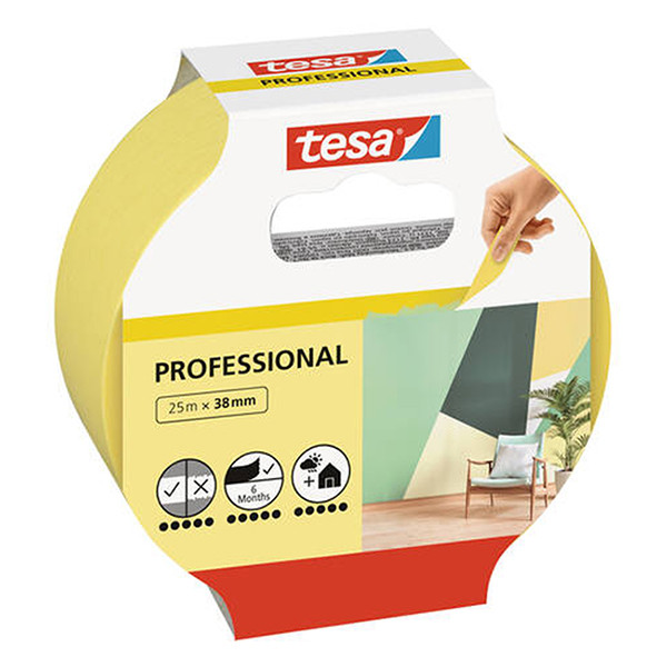 Tesa Professional afdekplakband 38 mm x 25 m 56271-00000-02 203363 - 1
