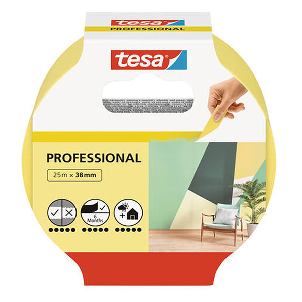 Tesa Professional afdekplakband 38 mm x 25 m 56271-00000-02 203363 - 2