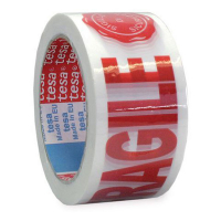 Tesa Signal Universal waarschuwingstape 'Fragile' wit 50 mm x 66 m (1 rol) 07024-00018-03 202386