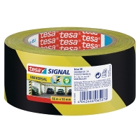 Tesa Signal Universal waarschuwingstape geel/zwart 50 mm x 66 m 202256