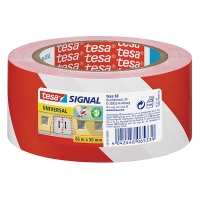 Tesa Signal Universal waarschuwingstape rood/wit 50 mm x 66 m 58134 58134-00000-01 5813400 202255