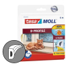 Tesa TesaMoll Classic D-profiel tochtstrip wit 6 m x 9 mm 05393-00100-00 203316 - 2